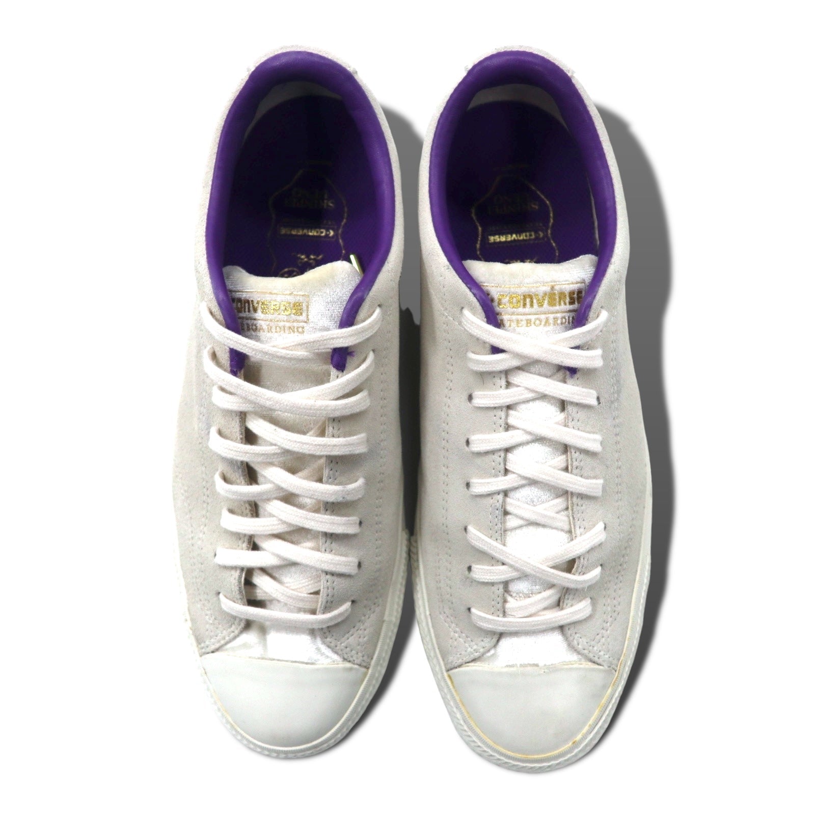 CONVERSE × UENO SHINPEI Sneakers in pelle scamosciata 27cm Bianco Shinpei Ueno BREAKSTAR SK OX 1CL842