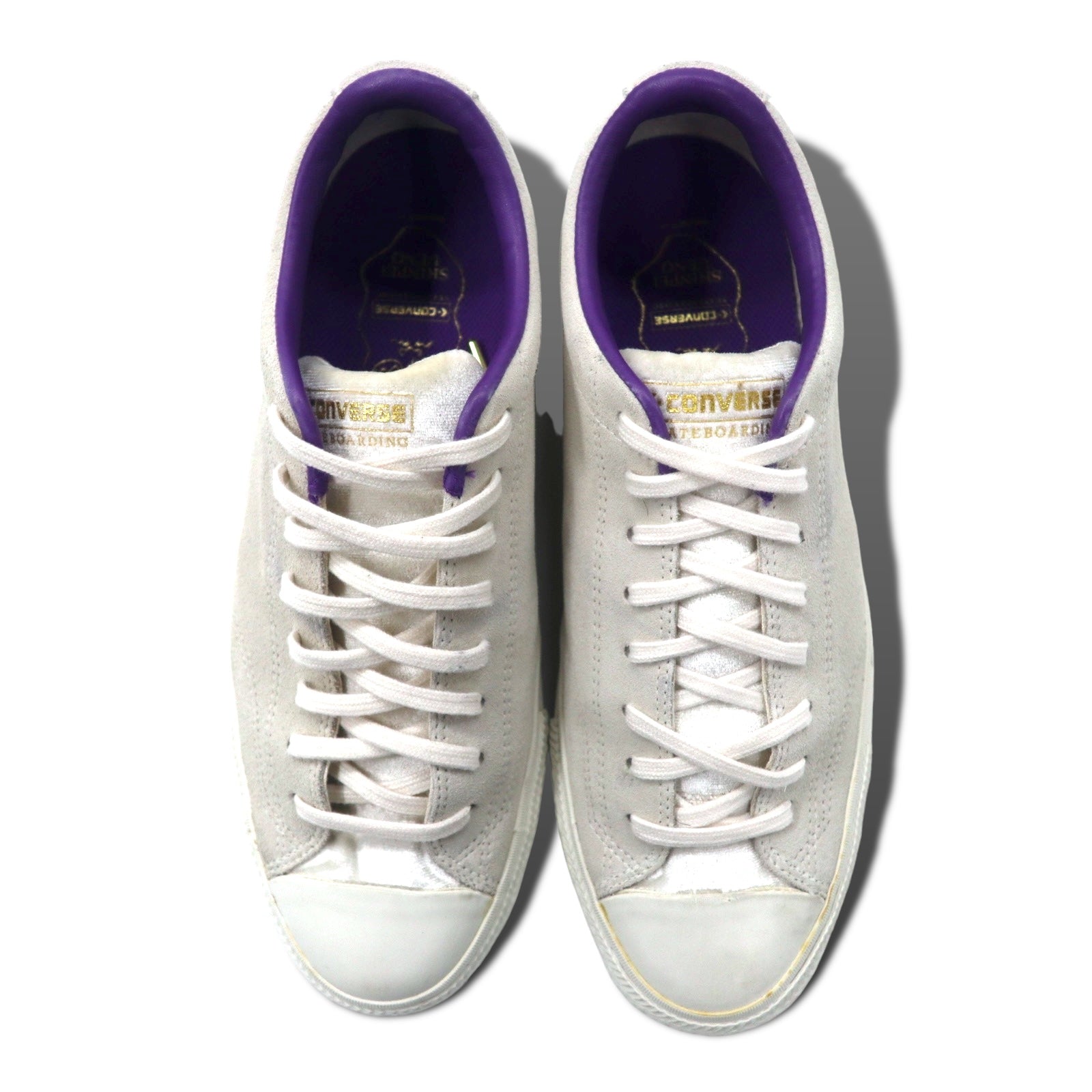 CONVERSE × UENO SHINPEI Sneakers in pelle scamosciata 27cm Bianco Shinpei Ueno BREAKSTAR SK OX 1CL842