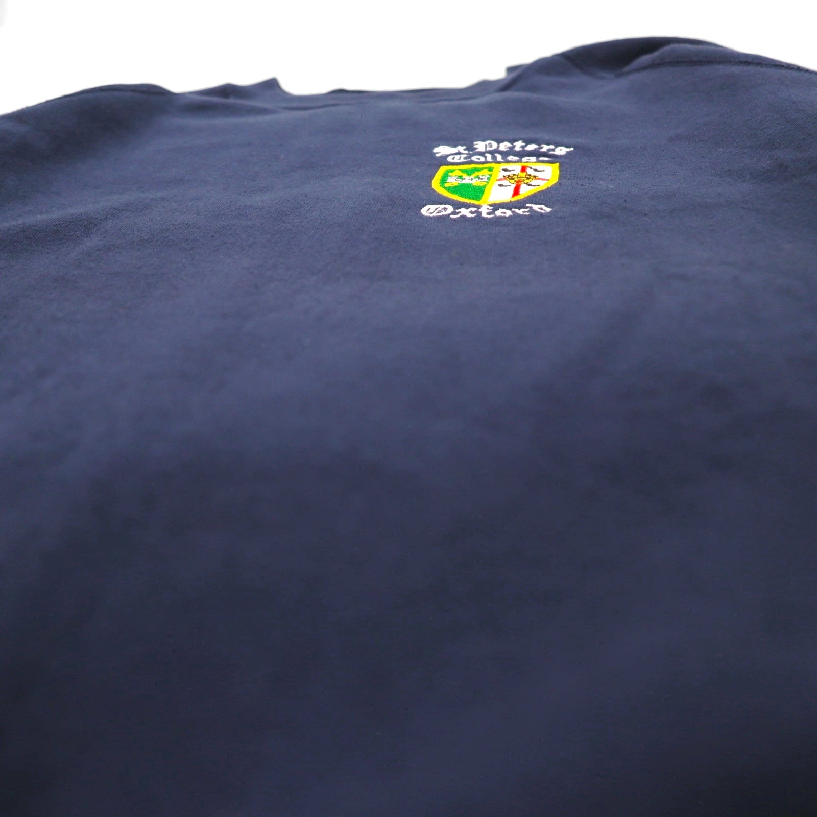 80s USA Vintage College Sweatshirt JERZEES 80年代 スウェット トレーナー XL スコットランド製 St.Peters College Oxford ラグラン