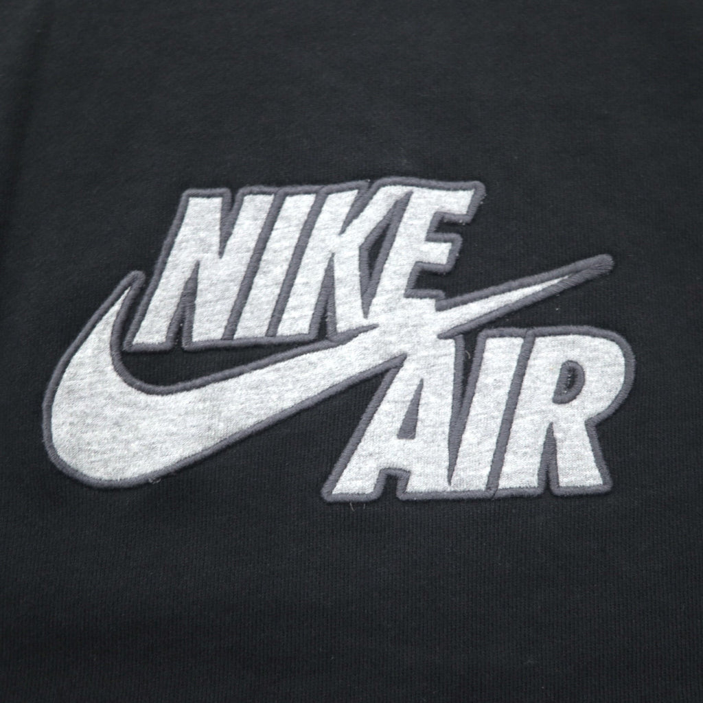 NIKE AIR Felpa girocollo in french terry M nera cotone Swoosh