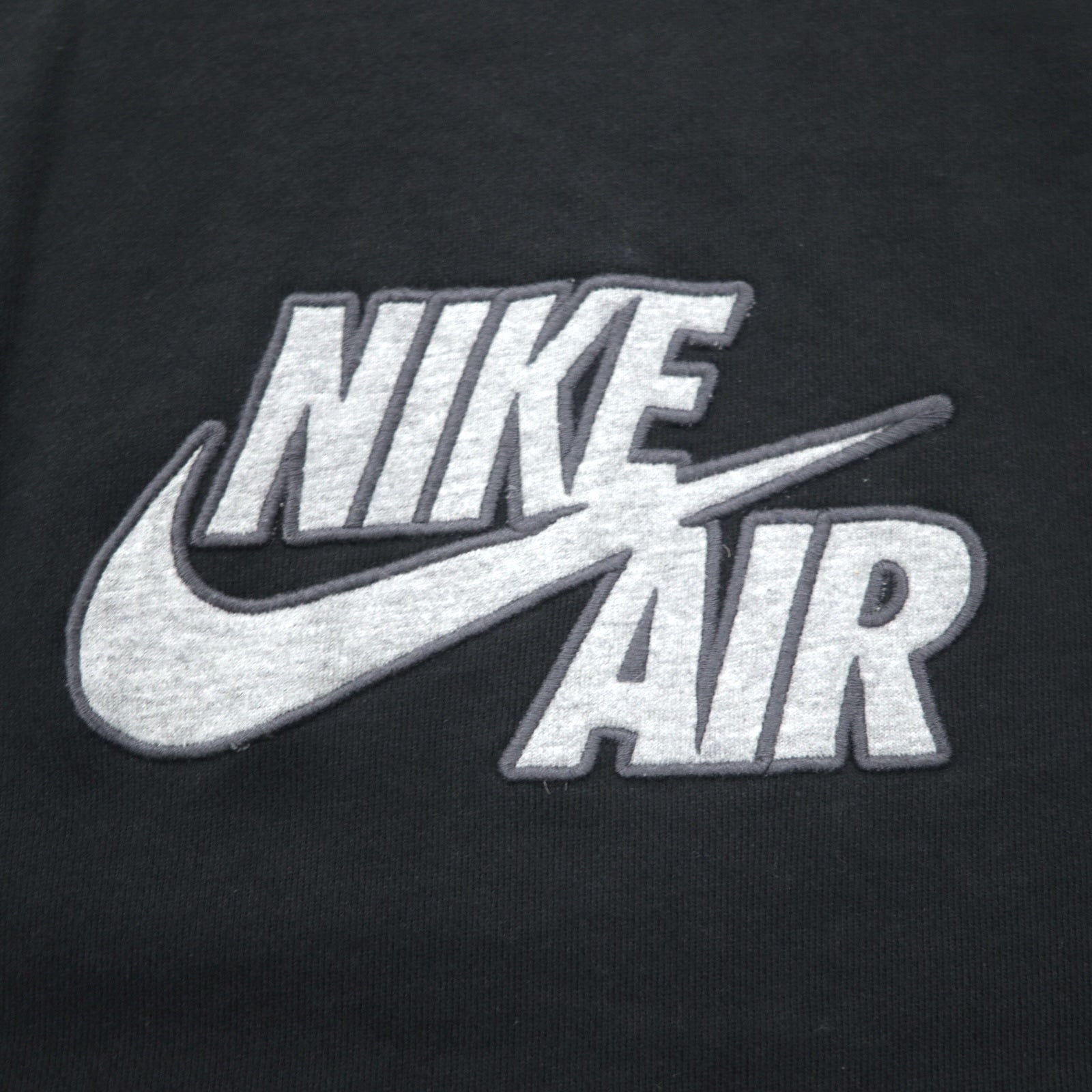 NIKE AIR Felpa girocollo in french terry M nera cotone Swoosh