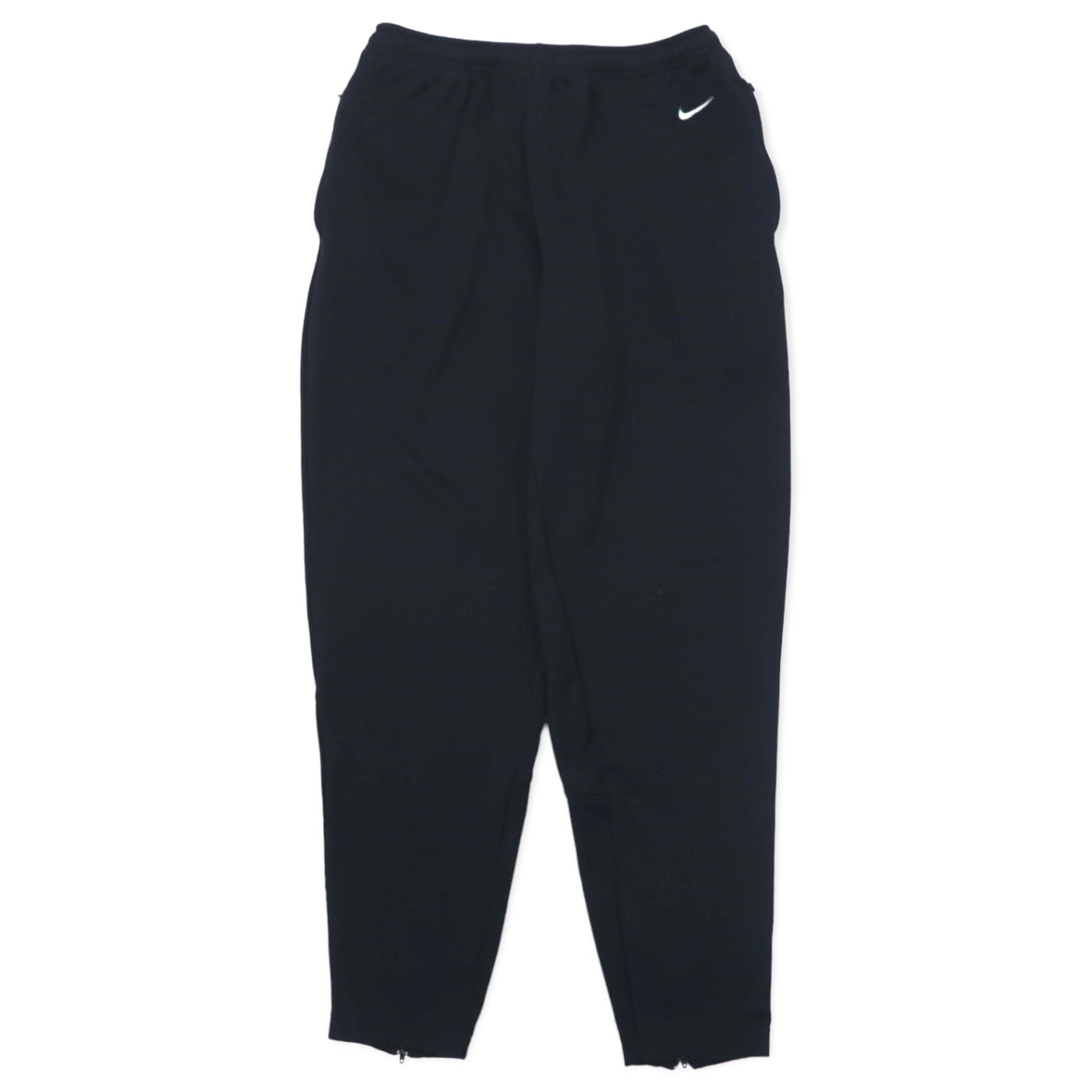 NIKE anni '90 Pantaloni della tuta in acetato taglia L neri in poliestere con etichetta argento