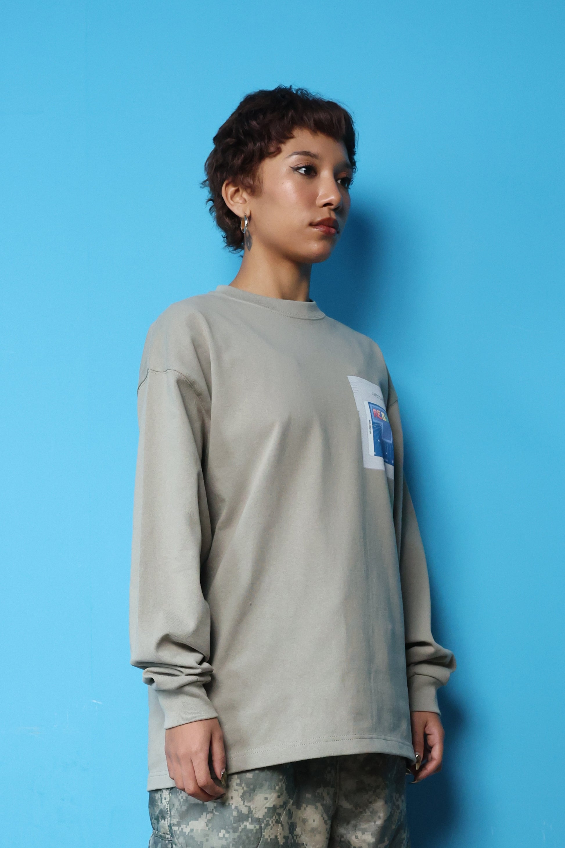 T-SHIRT A MANICHE LUNGHE REBUILD (BEIGE)