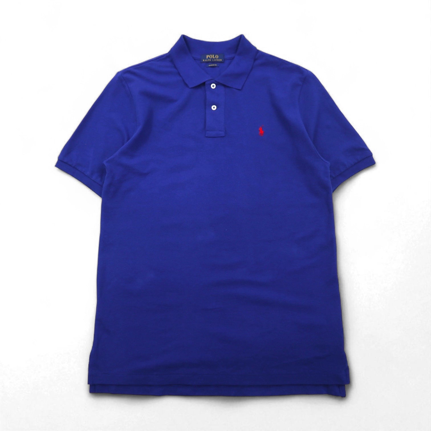POLO RALPH LAUREN Polo classica M blu cotone piqué ricamo piccolo pony