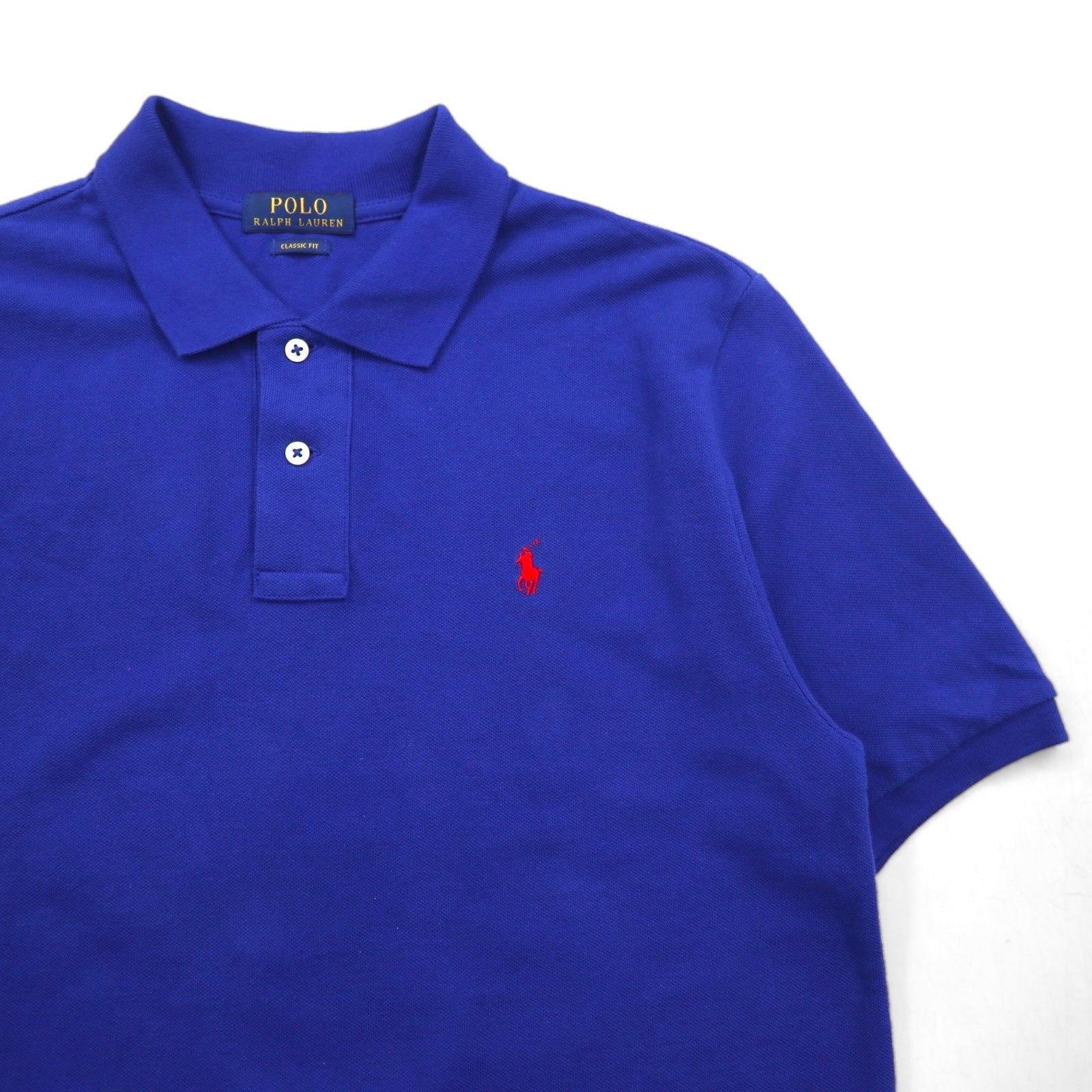 POLO RALPH LAUREN Polo classica M blu cotone piqué ricamo piccolo pony