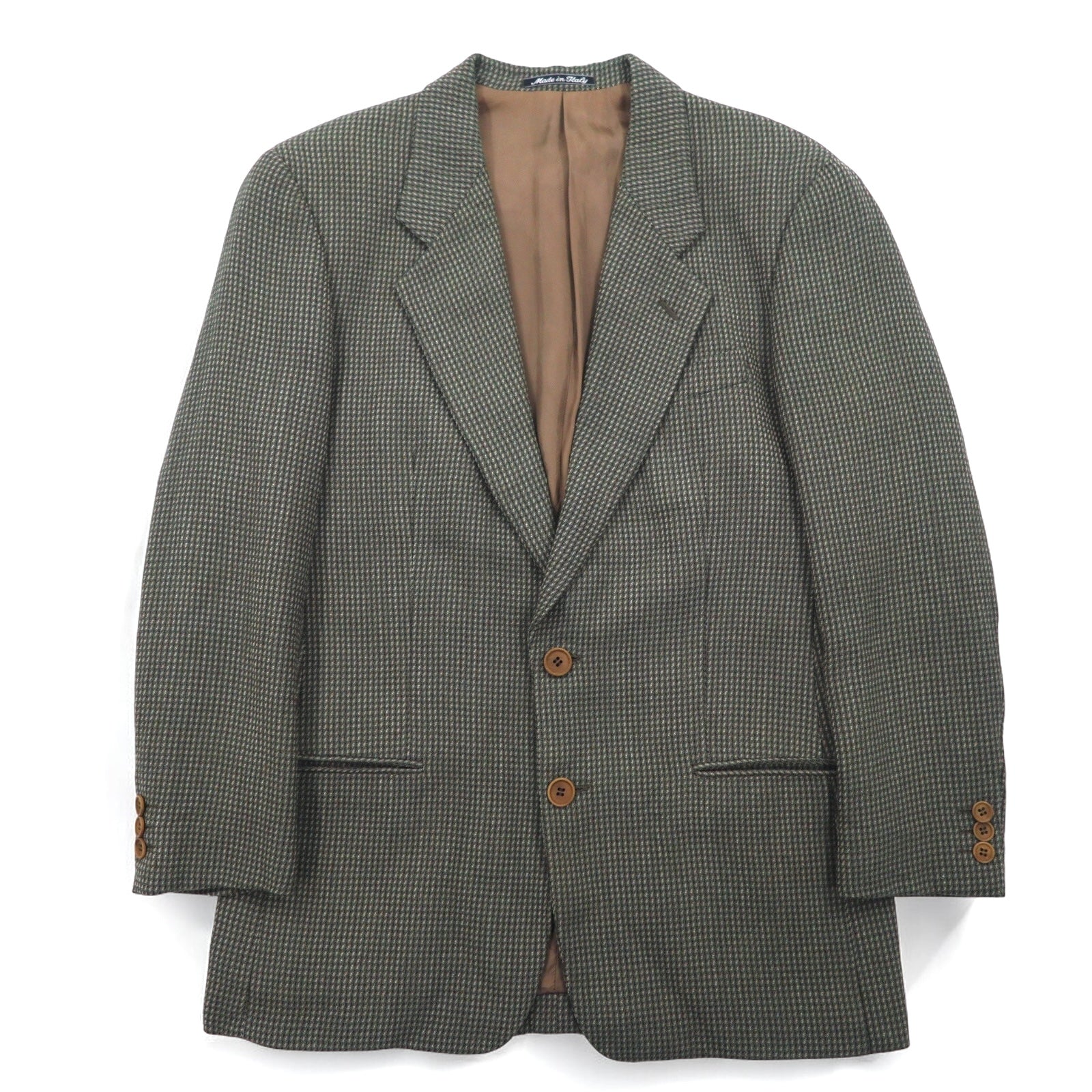GIORGIO ARMANI LE COLLEZIONI Blazer a 2 bottoni sartoriale Made in Italy S Cachi Lana