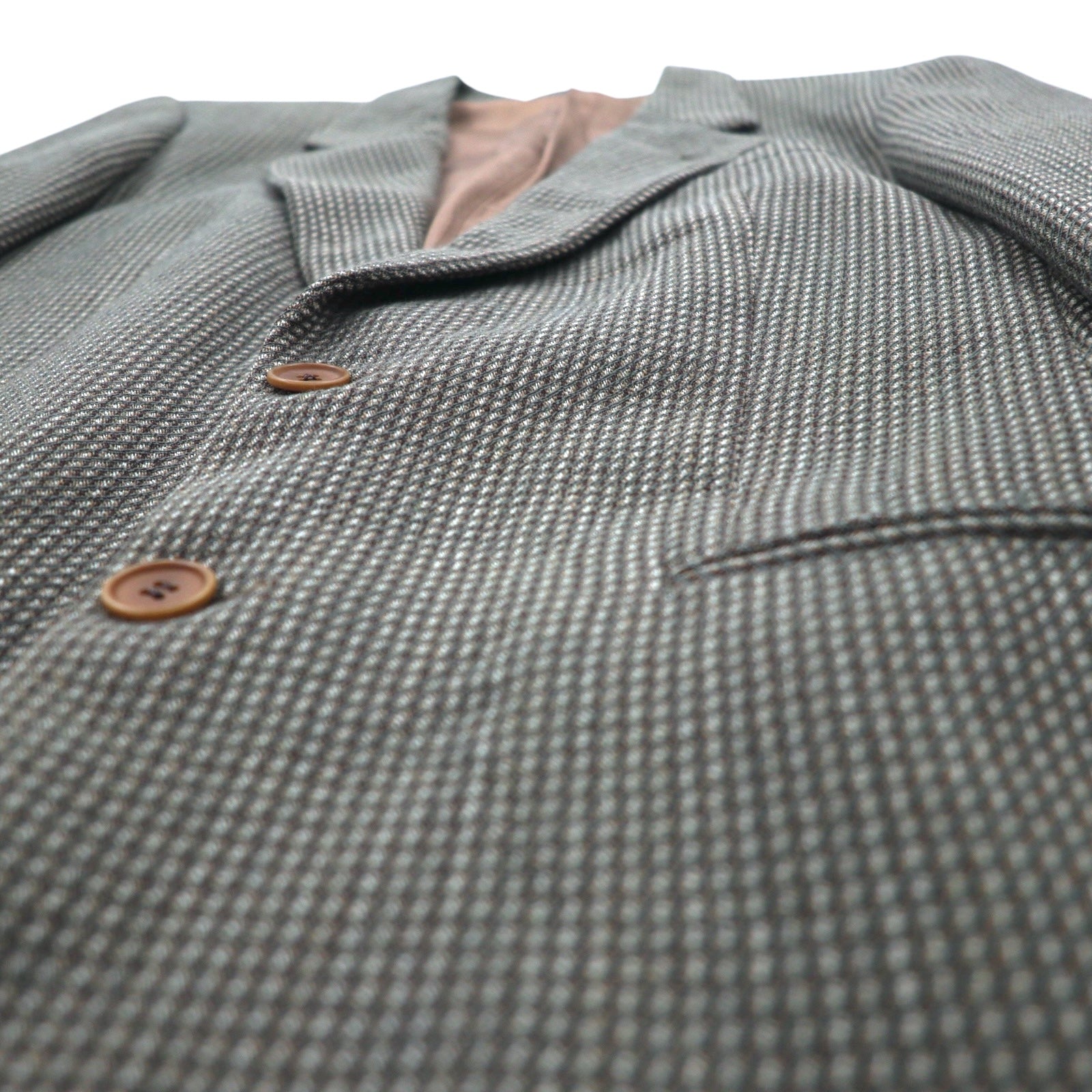 GIORGIO ARMANI LE COLLEZIONI Blazer a 2 bottoni sartoriale Made in Italy S Cachi Lana