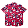 LOWES AUSTRALIA Camicia hawaiana 2XL rosa poliestere fantasia ibisco taglia grande