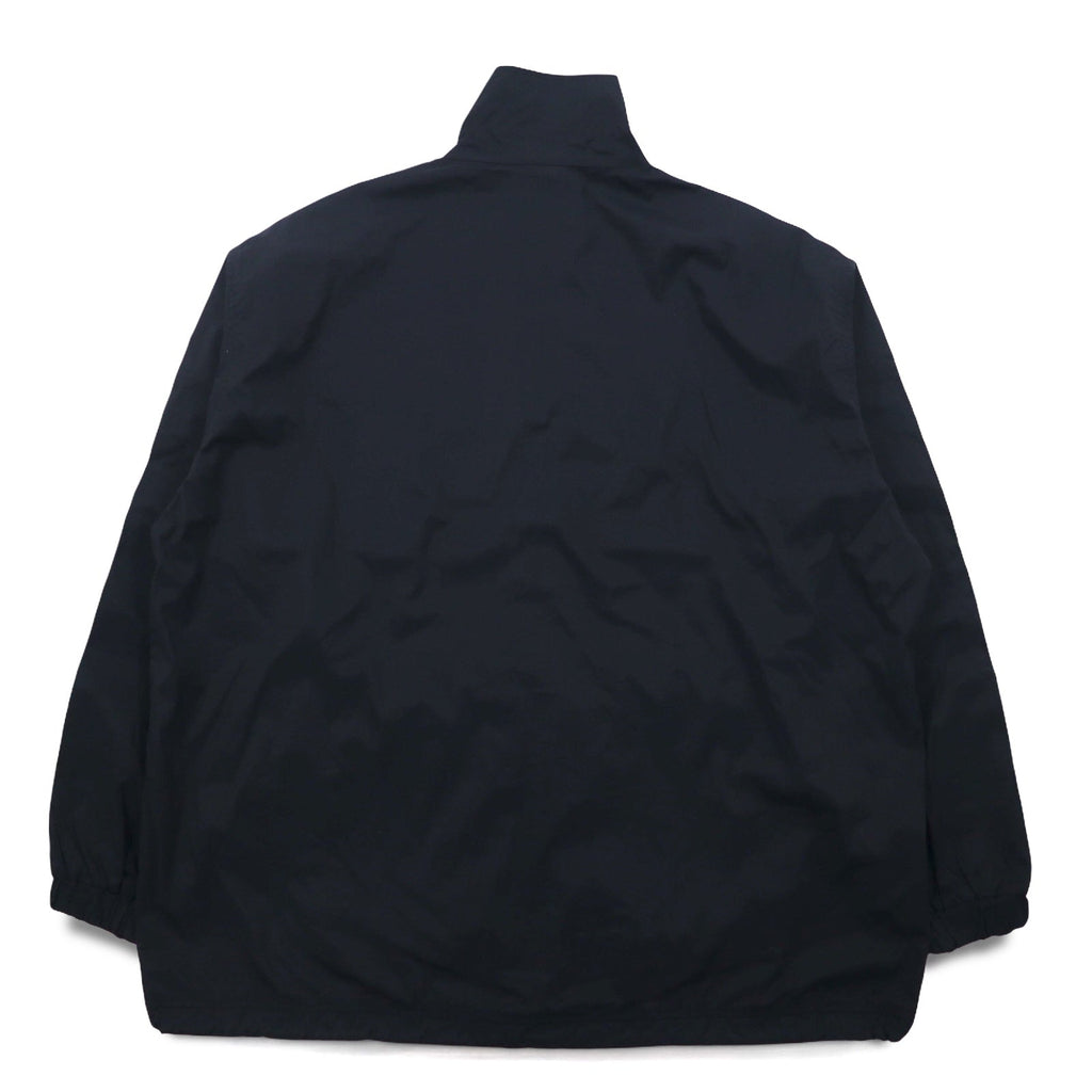 Kappa giacca in nylon anni '90, giacca da tuta, felpa, taglia L, nera, con nastro logo e strisce laterali