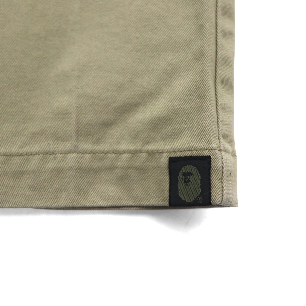 A BATHING APE × Dickies Pantaloni da lavoro Chino USA M Beige Cerniera TALON 001PT9631915