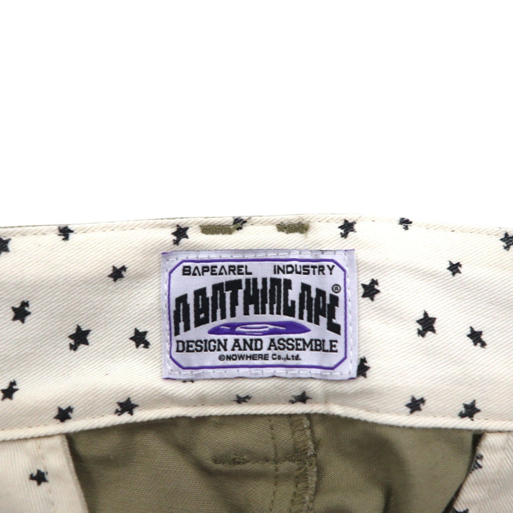 A BATHING APE × Dickies Pantaloni da lavoro Chino USA M Beige Cerniera TALON 001PT9631915