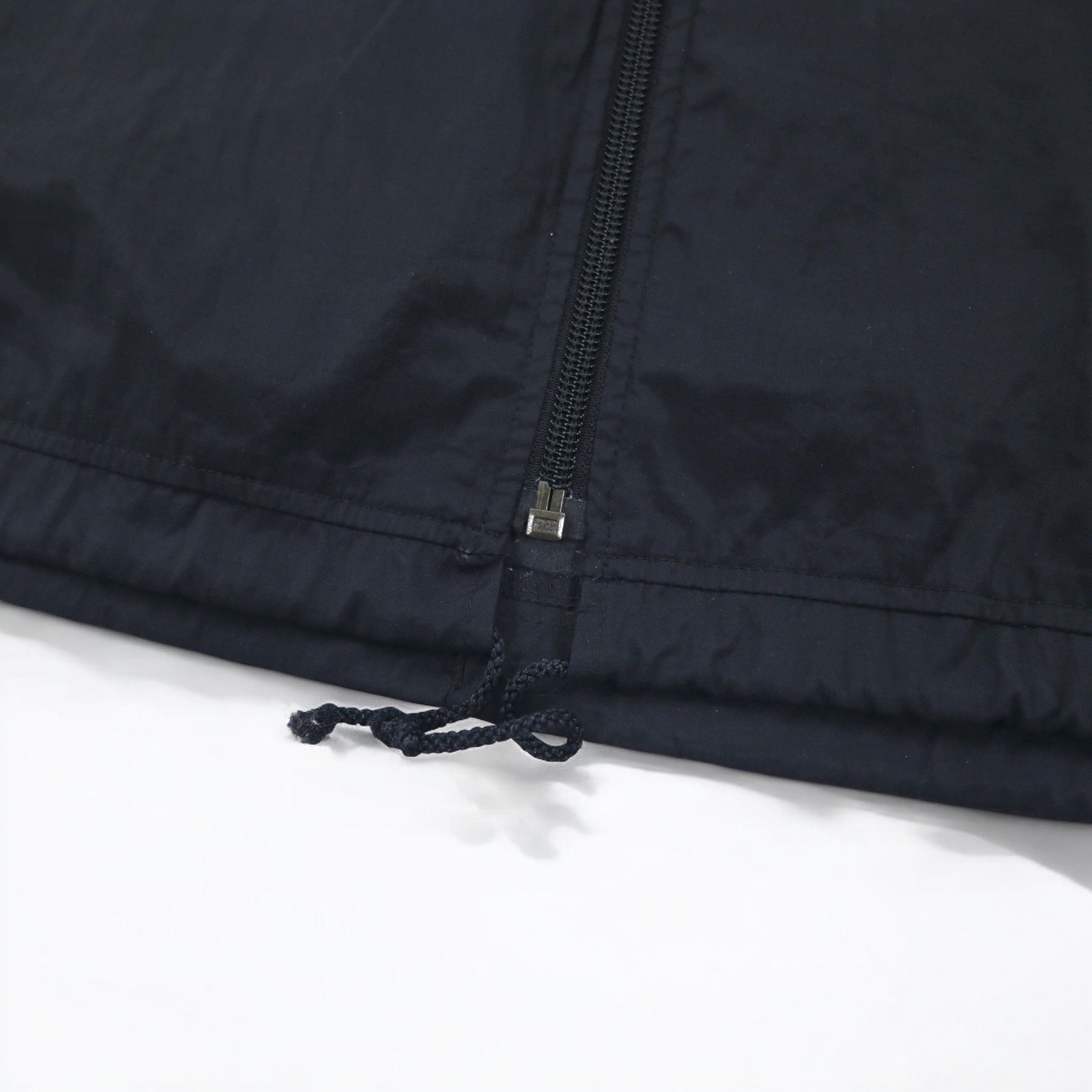 Kappa giacca in nylon anni '90, giacca da tuta, felpa, taglia L, nera, con nastro logo e strisce laterali