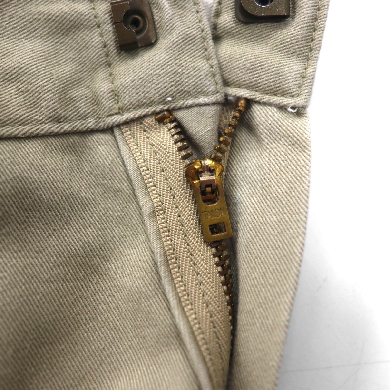 A BATHING APE × Dickies Pantaloni da lavoro Chino USA M Beige Cerniera TALON 001PT9631915