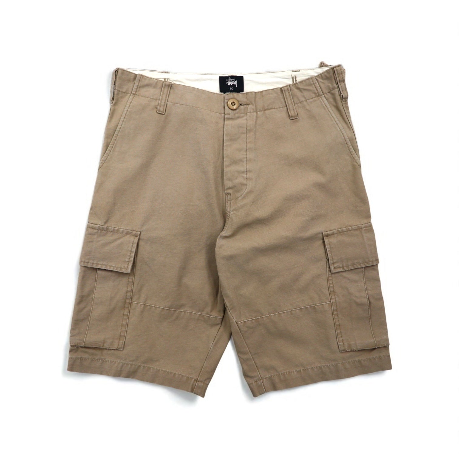 STUSSY pantaloncini cargo corti M beige cotone