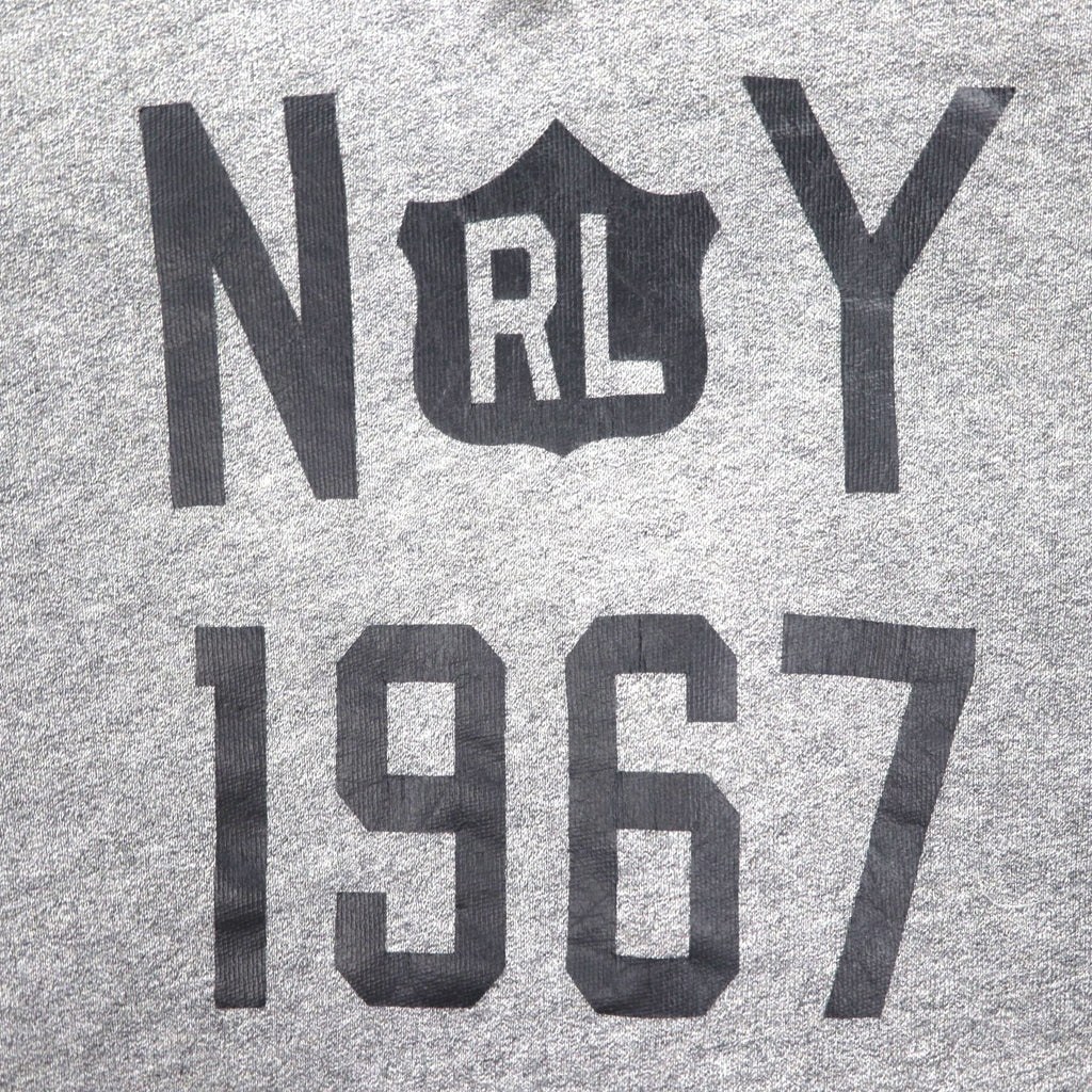 Polo Ralph Lauren プルオーバー パーカー M グレー NY 1967 プリント
