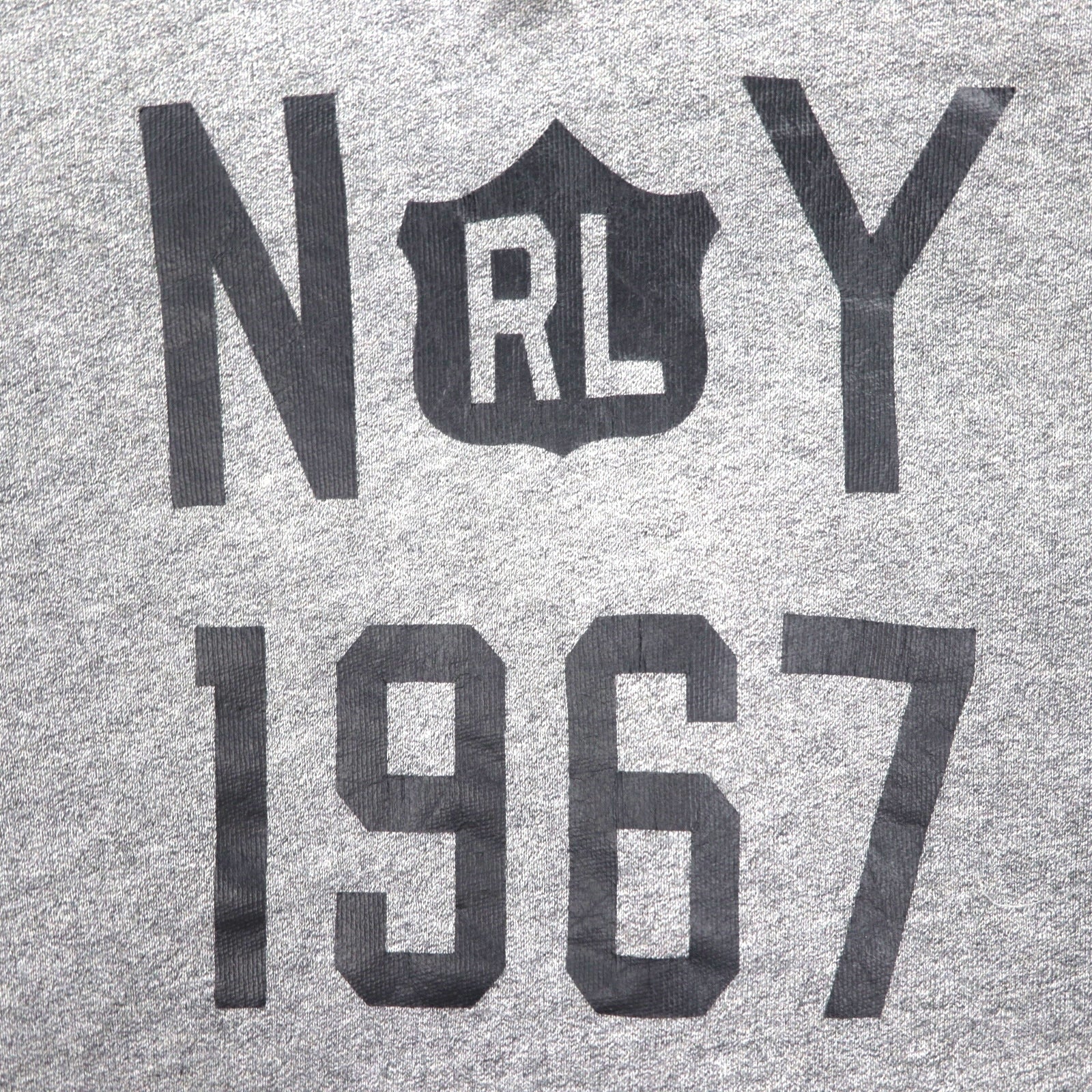 Polo Ralph Lauren プルオーバー パーカー M グレー NY 1967 プリント