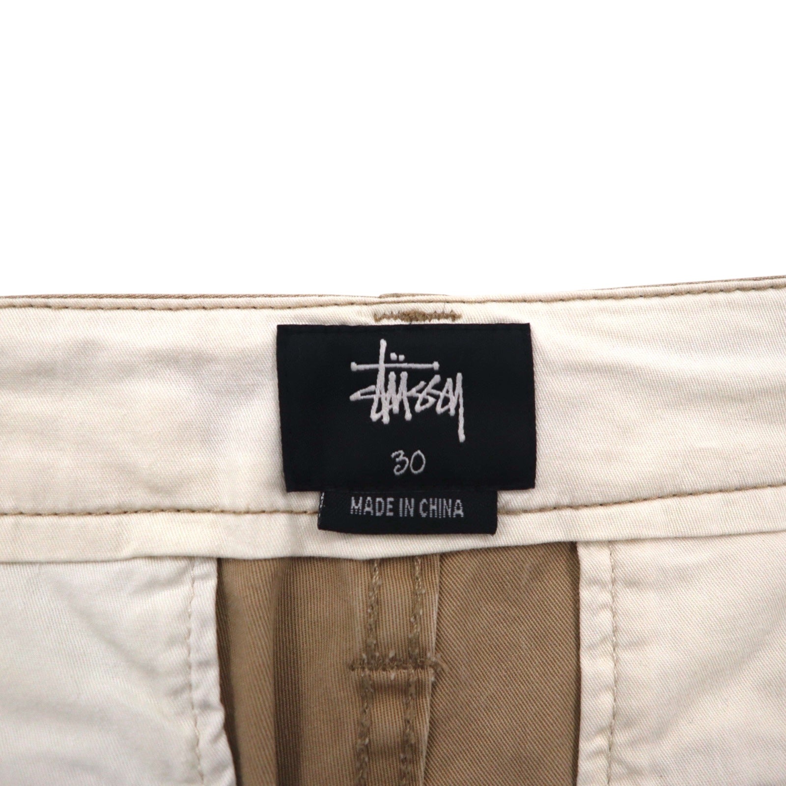STUSSY pantaloncini cargo corti M beige cotone