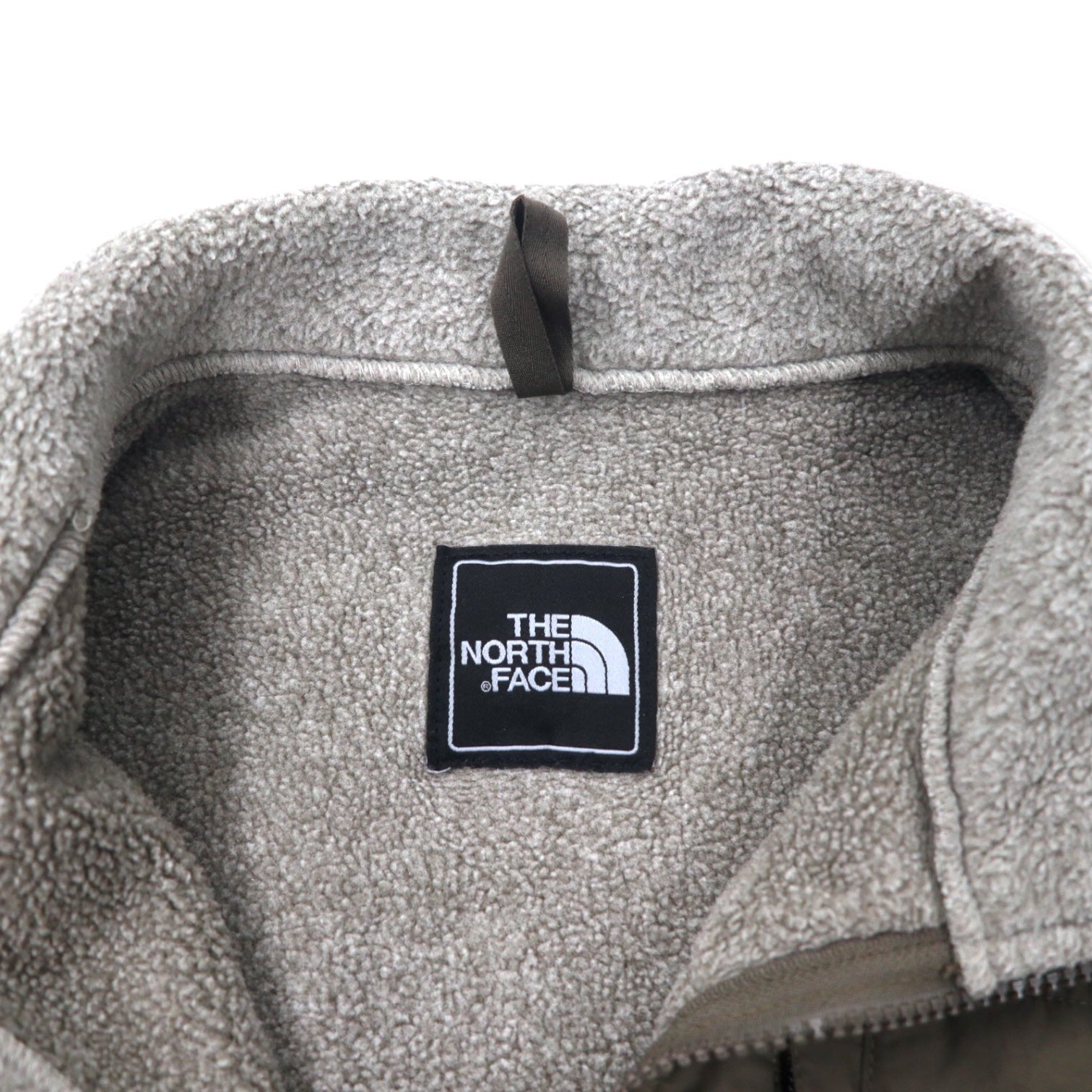 THE NORTH FACE Denali Jacket Pile in POLARTEC S Marrone Grigio Poliestere Logo Ricamato