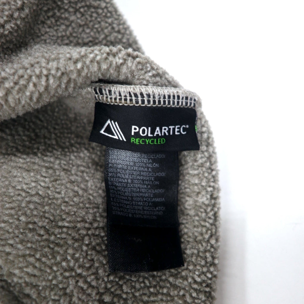 THE NORTH FACE Denali Jacket Pile in POLARTEC S Marrone Grigio Poliestere Logo Ricamato
