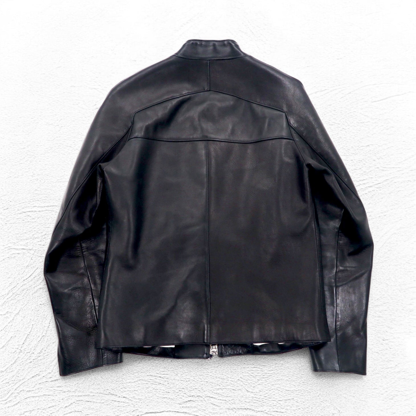SOUMO Giacca di pelle HOLLOW LEATHER JACKET S in pelle di cavallo, doppia zip LAMPO 05-SL-001 Prodotto in Giappone