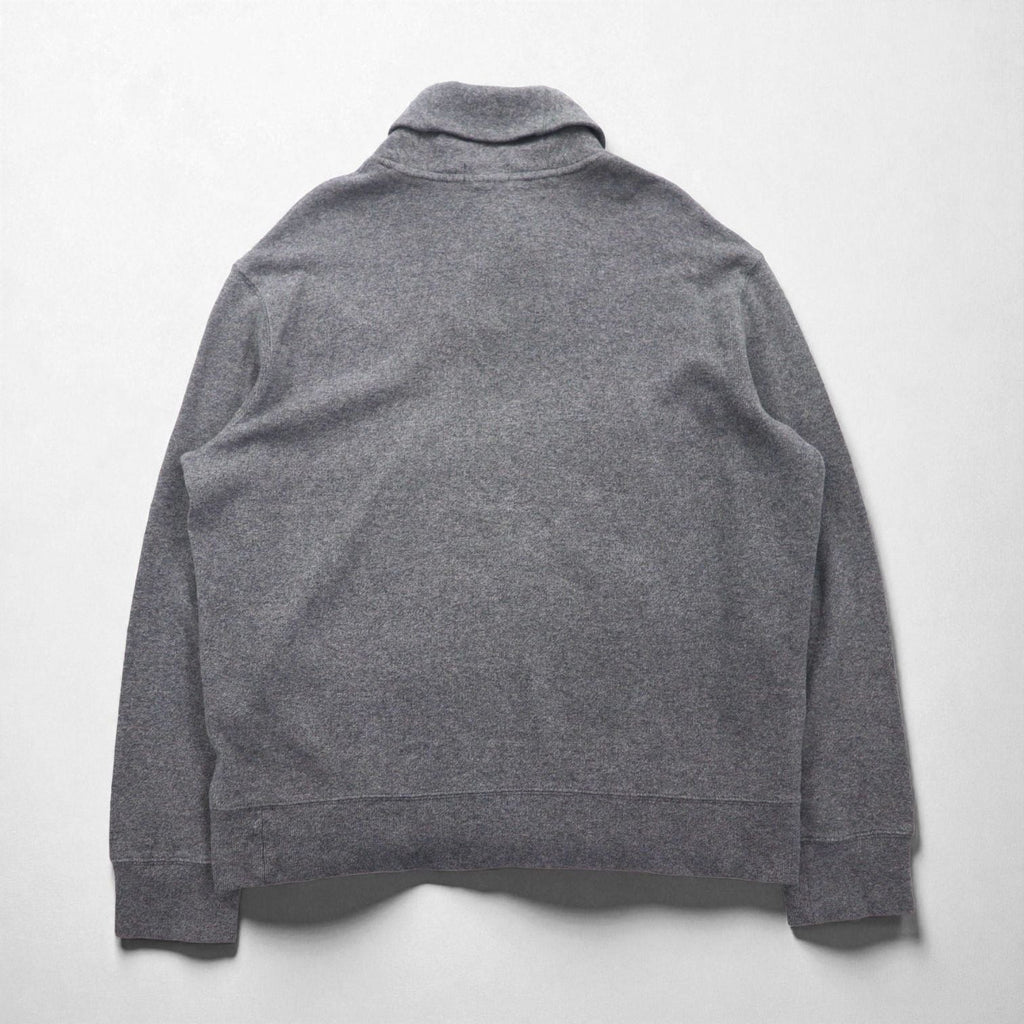 Polo Ralph Lauren ショールカラー スウェット トレーナー XL グレー コットン スモールポニー刺繡