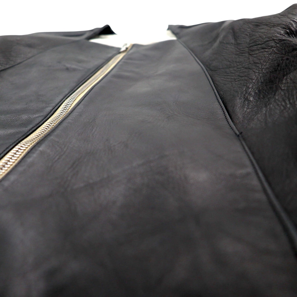 SOUMO Giacca di pelle HOLLOW LEATHER JACKET S in pelle di cavallo, doppia zip LAMPO 05-SL-001 Prodotto in Giappone