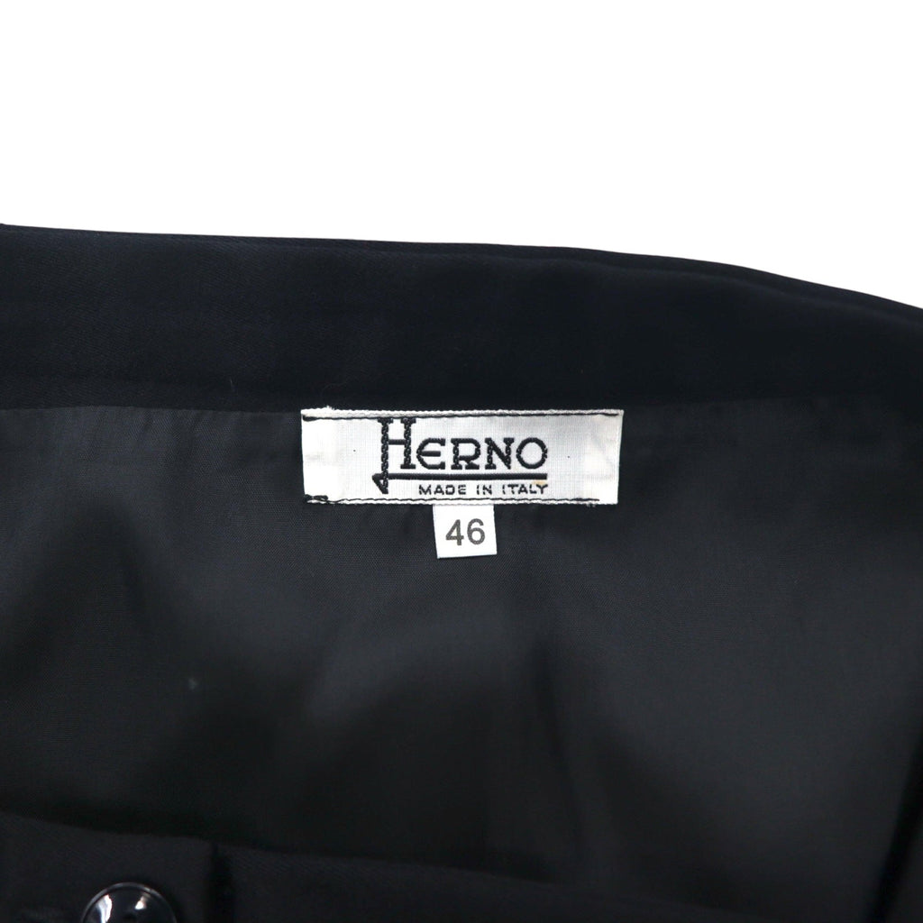 HERNO イタリア製 タイトスカート L ブラック ウール