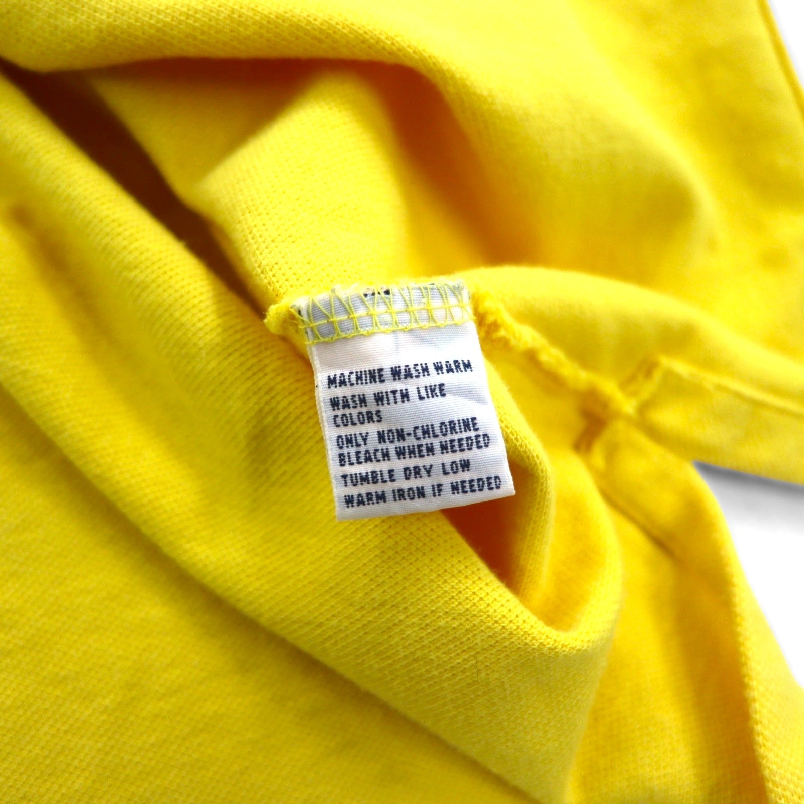 Polo by Ralph Lauren Polo anni '90, taglia L, giallo, cotone piqué, ricamo small pony