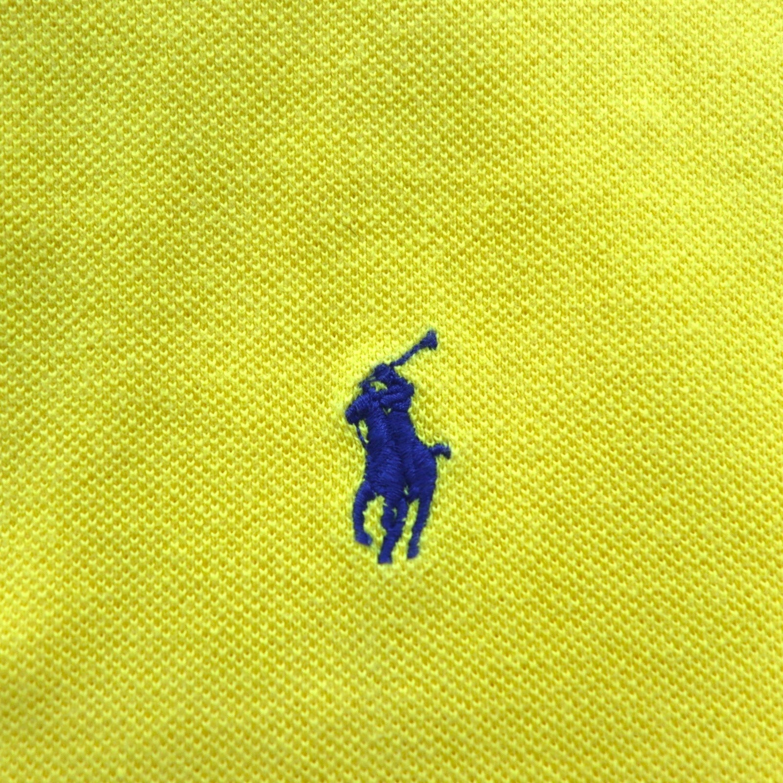 Polo by Ralph Lauren Polo anni '90, taglia L, giallo, cotone piqué, ricamo small pony