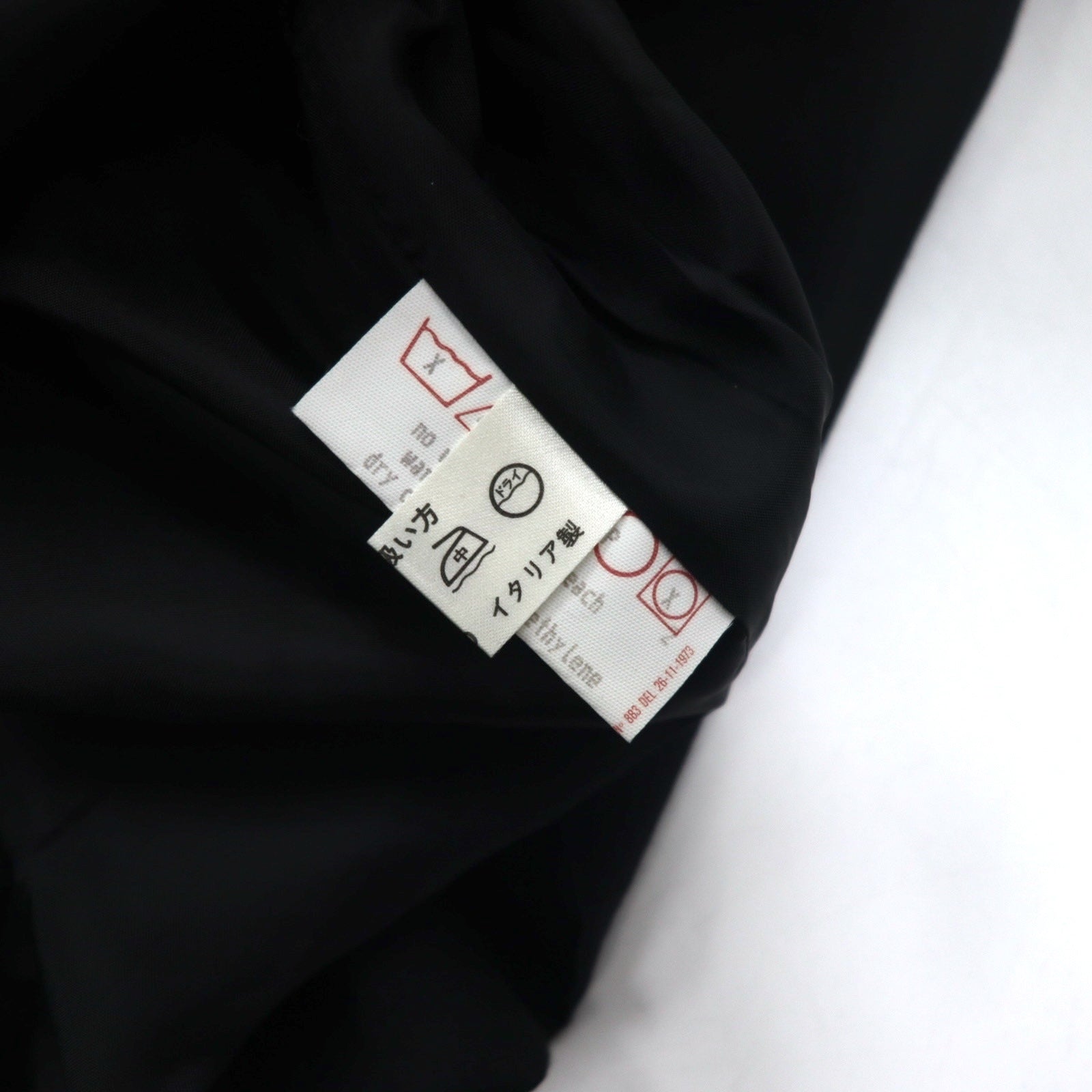 HERNO Gonna tubino in lana nera, taglia L, Made in Italy