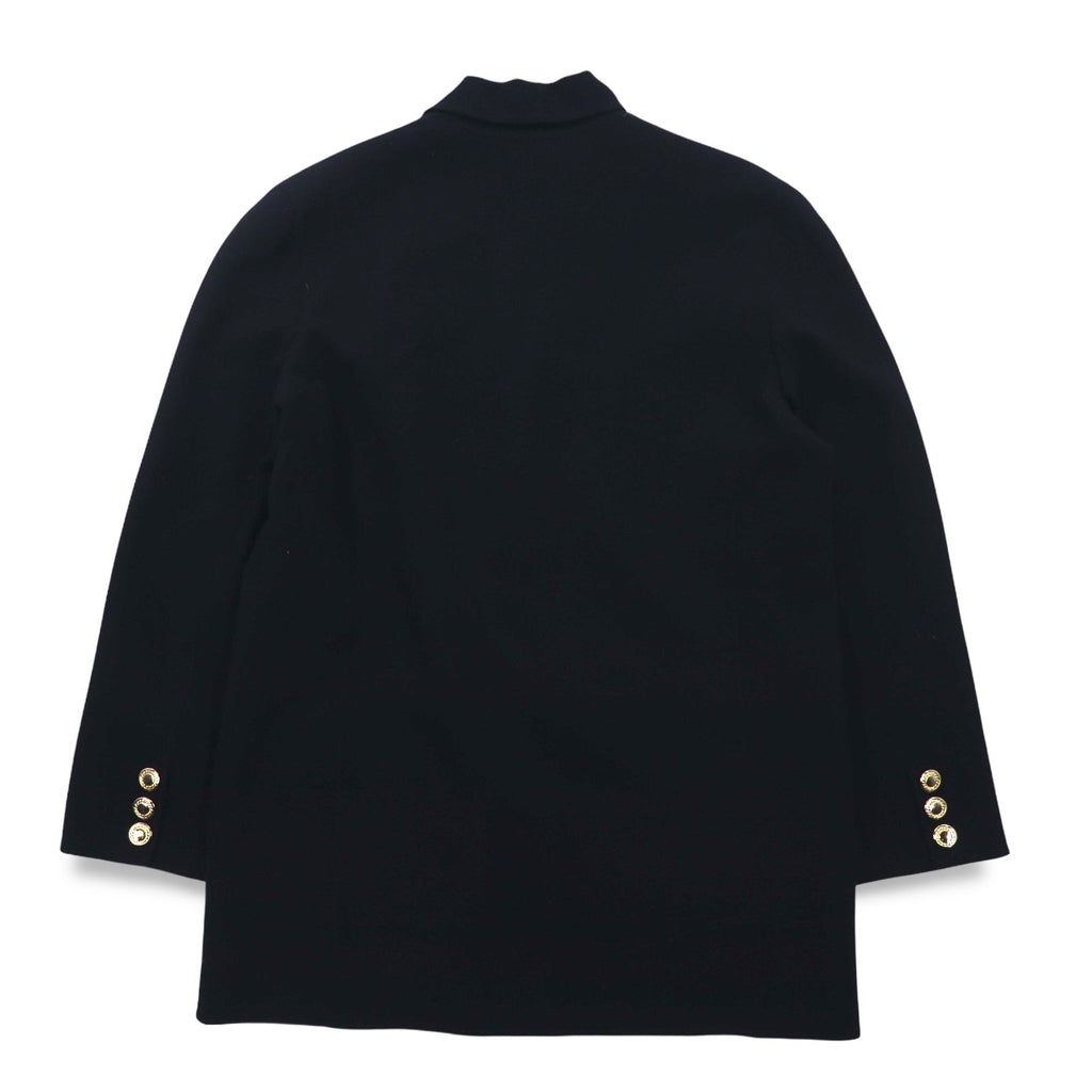 Burberrys, blazer doppiopetto vintage, taglia M, in lana nera, con bottoni dorati, made in Japan