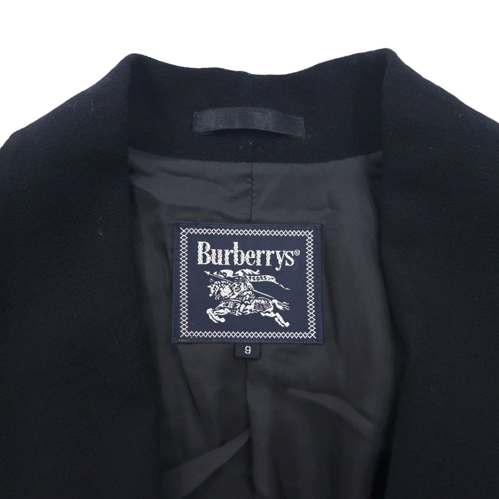 Burberrys, blazer doppiopetto vintage, taglia M, in lana nera, con bottoni dorati, made in Japan