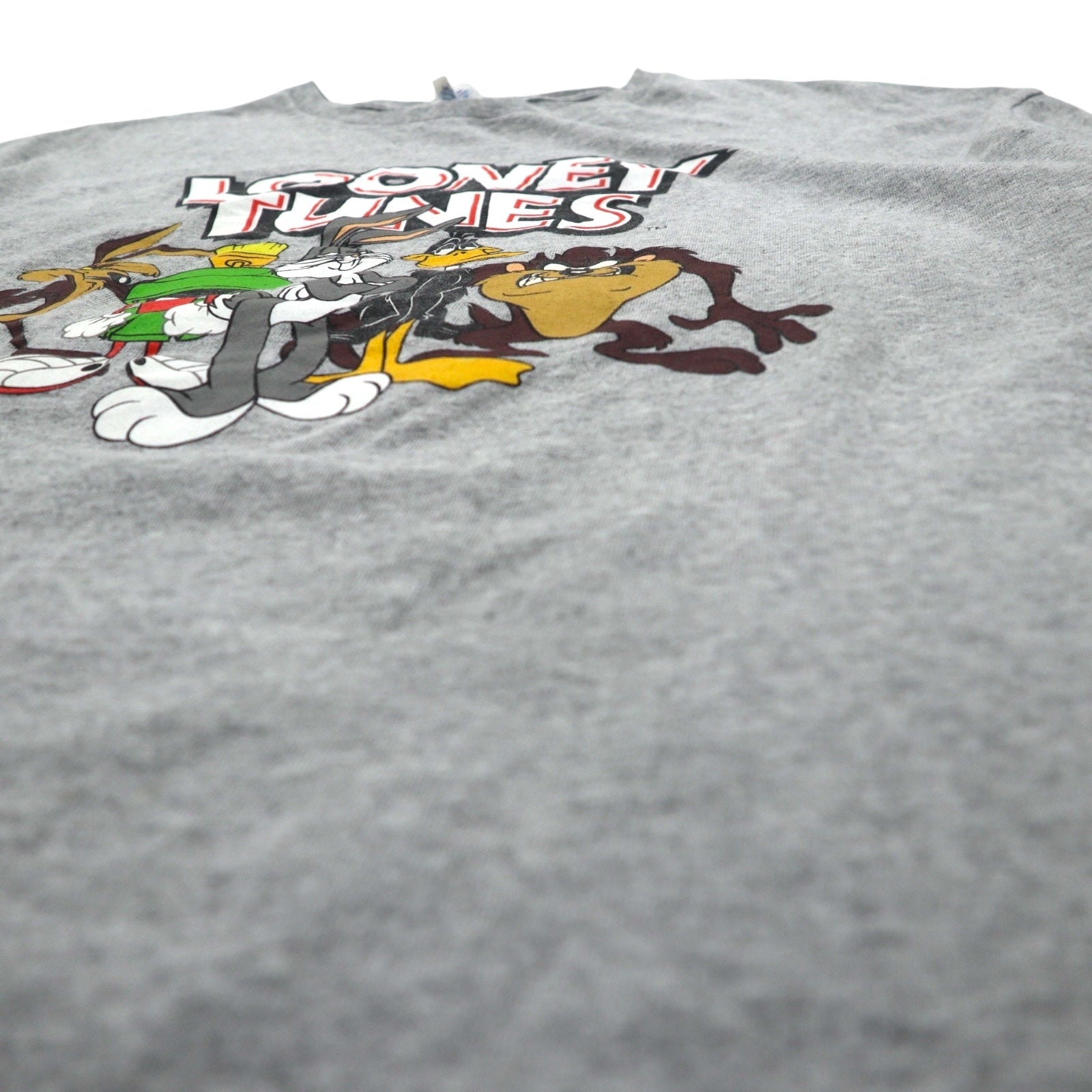 LOONEY TUNES ルーニー・テューンズ T-shirt con stampa di personaggi, taglia XL, colore grigio, DELTA PRO WEIGHT, prodotto in Honduras