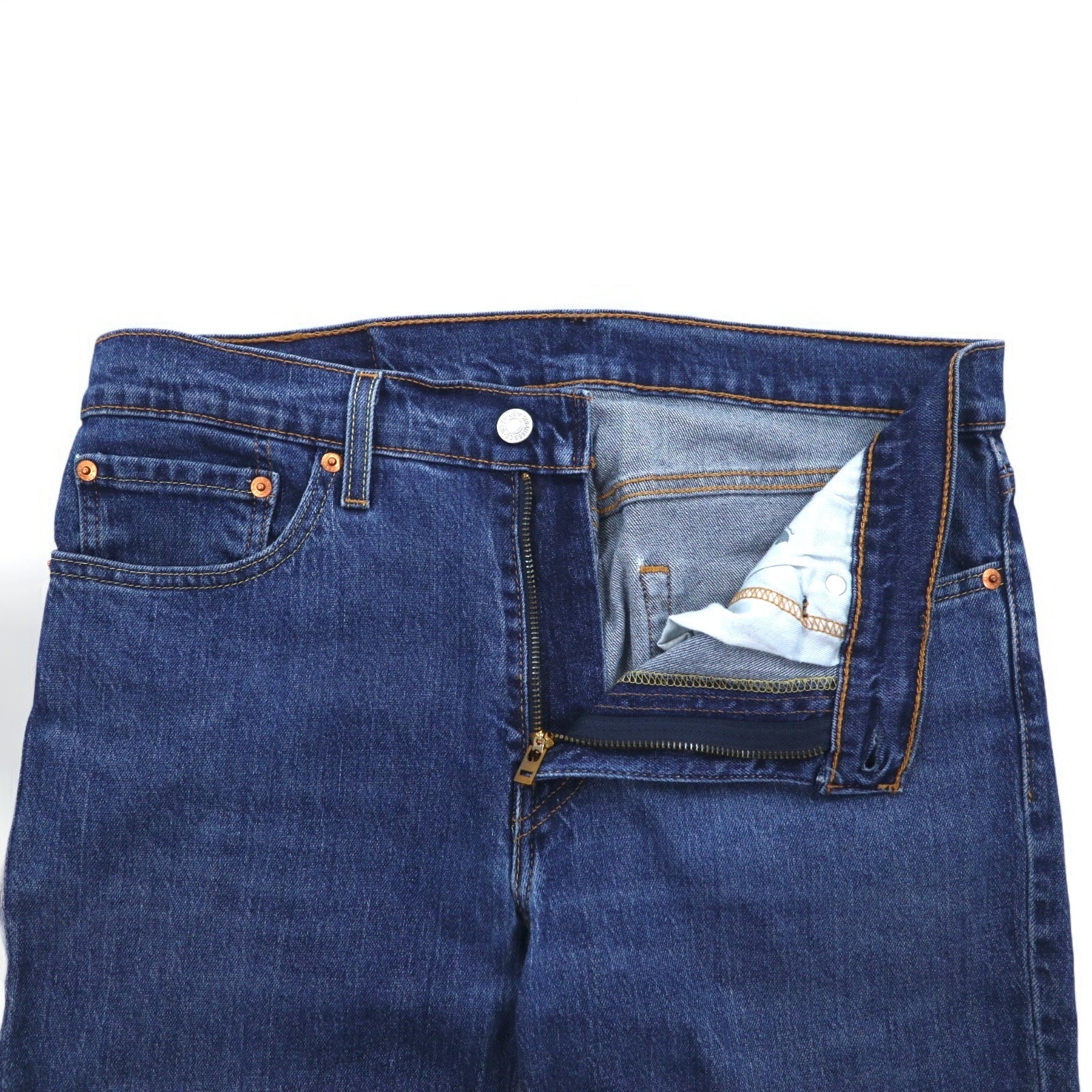Levi's 511 Slim Fit Jeans Affusolati 32 Blu Cotone Stretch 04511-5297