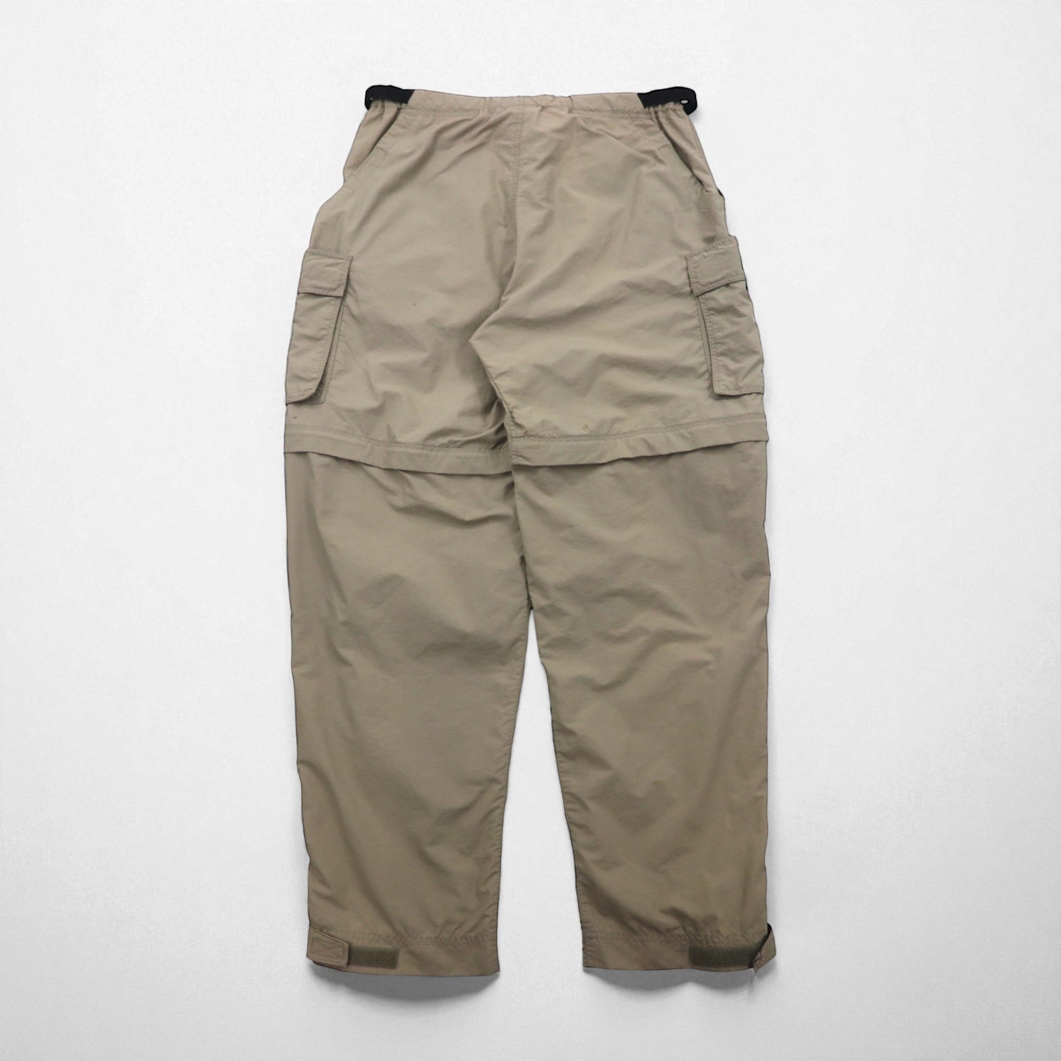 REI コンバーチブル 2WAY カーゴパンツ ショートパンツ L ベージュ ナイロン 防水 スリット 裾ジップ