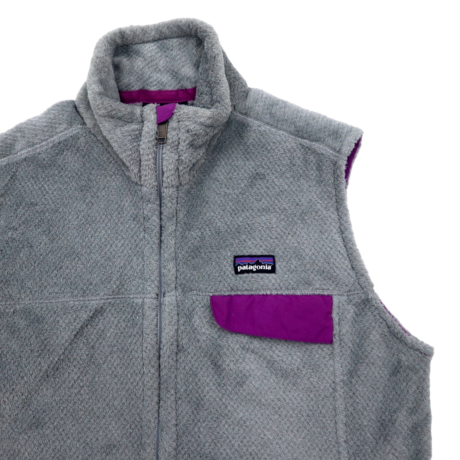 patagonia gilet in pile full zip XL grigio poliestere POLARTEC 25445
