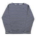 SAINT JAMES L'ATELIER Maglia basca girocollo Made in France L Bianco Blu Marino a righe