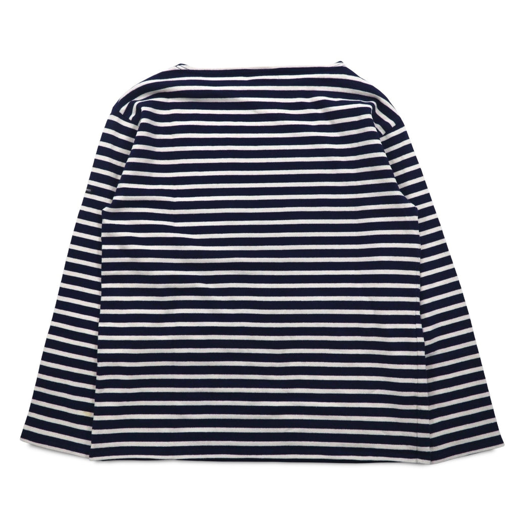 SAINT JAMES L'ATELIER Maglia basca girocollo Made in France L Bianco Blu Marino a righe