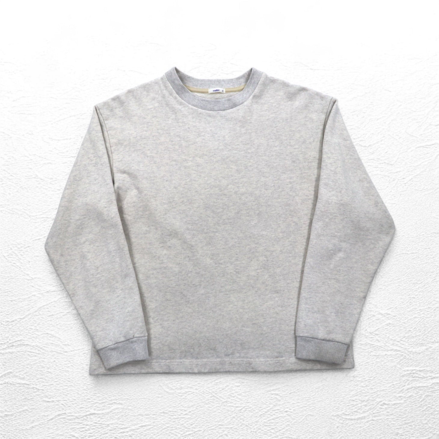 Maglione girocollo American Dry Sweat M grigio, in cotone, prodotto in Giappone
