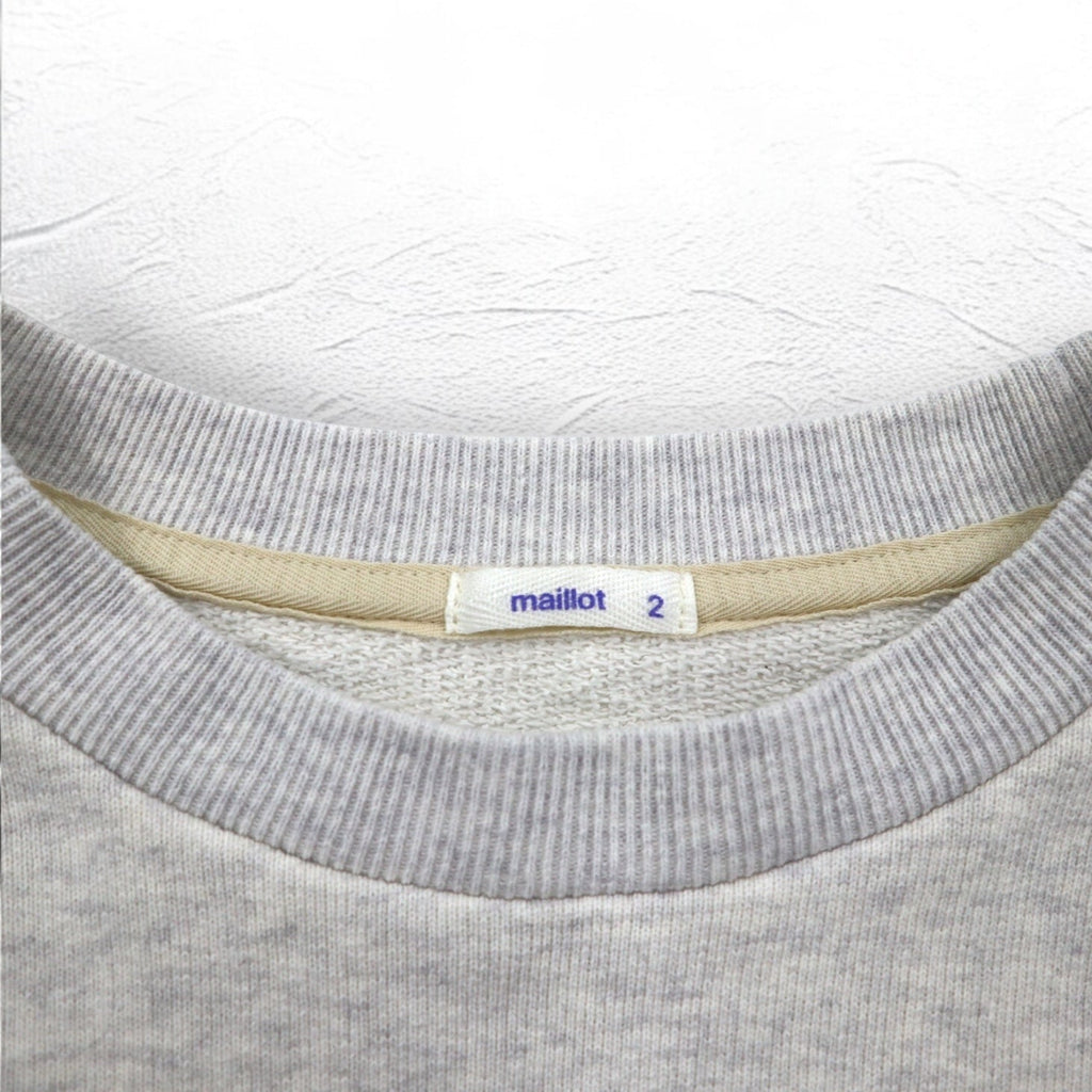 maillot アメリカン ドライ クルーネック スウェット American Dry Sweat Crew Neck Trainer M グレー コットン 日本製
