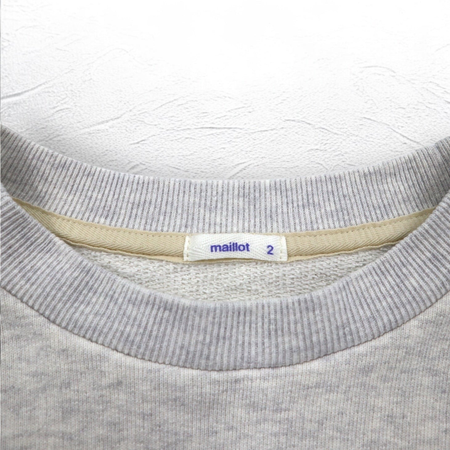 Maglione girocollo American Dry Sweat M grigio, in cotone, prodotto in Giappone