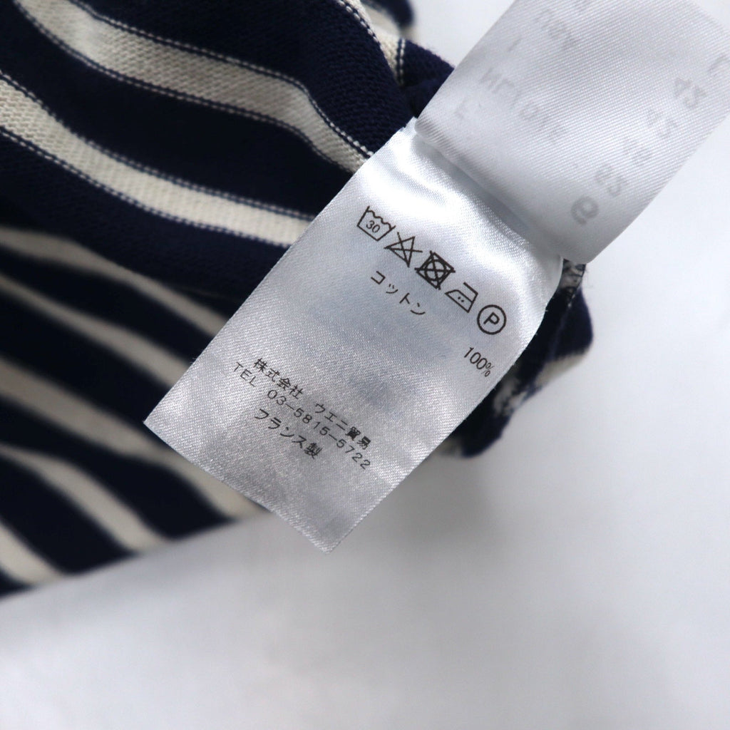 SAINT JAMES L'ATELIER Maglia basca girocollo Made in France L Bianco Blu Marino a righe