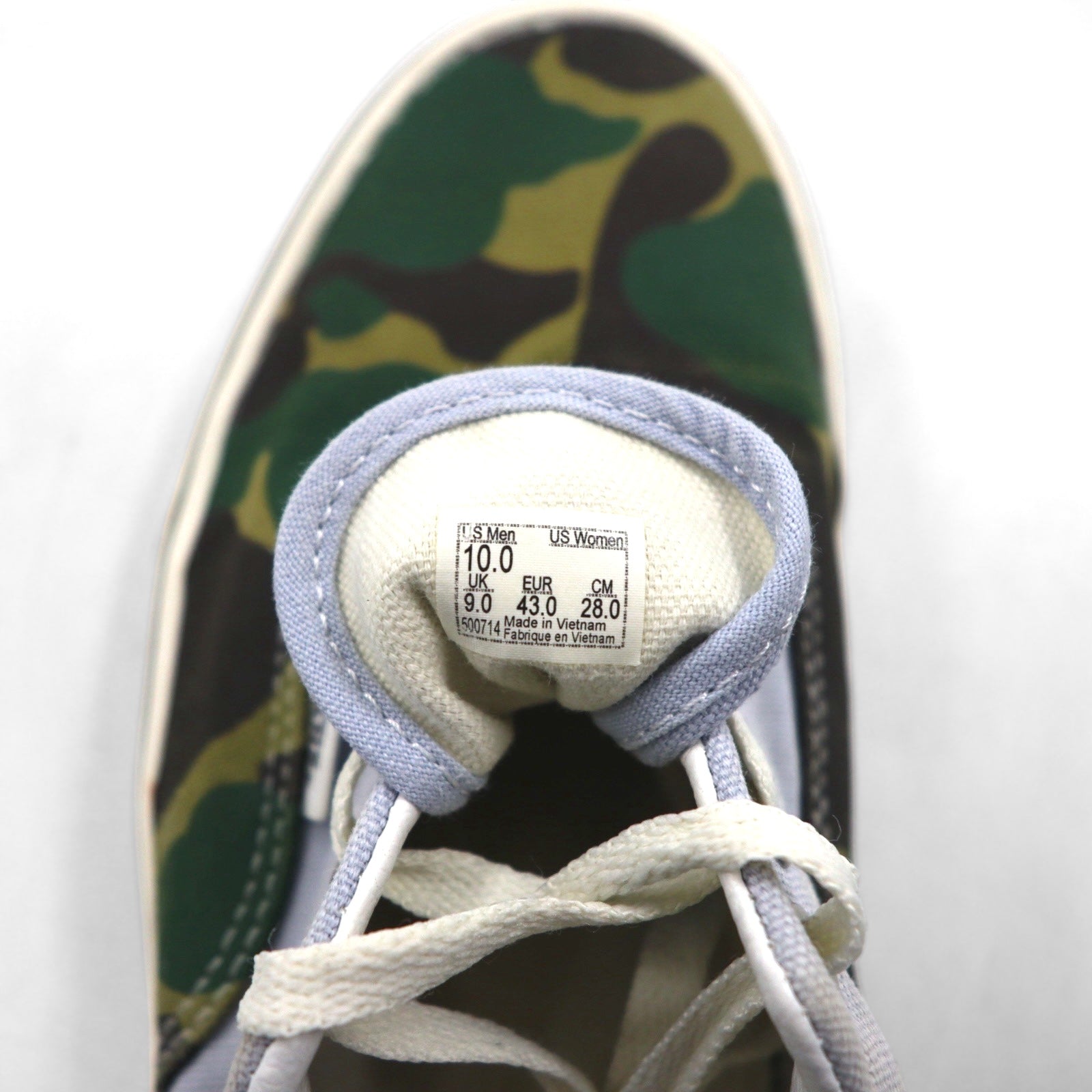 VANS Era Mismatch Zebra / Camo sneakers 28cm zebra mimetico tela VN0A4U39