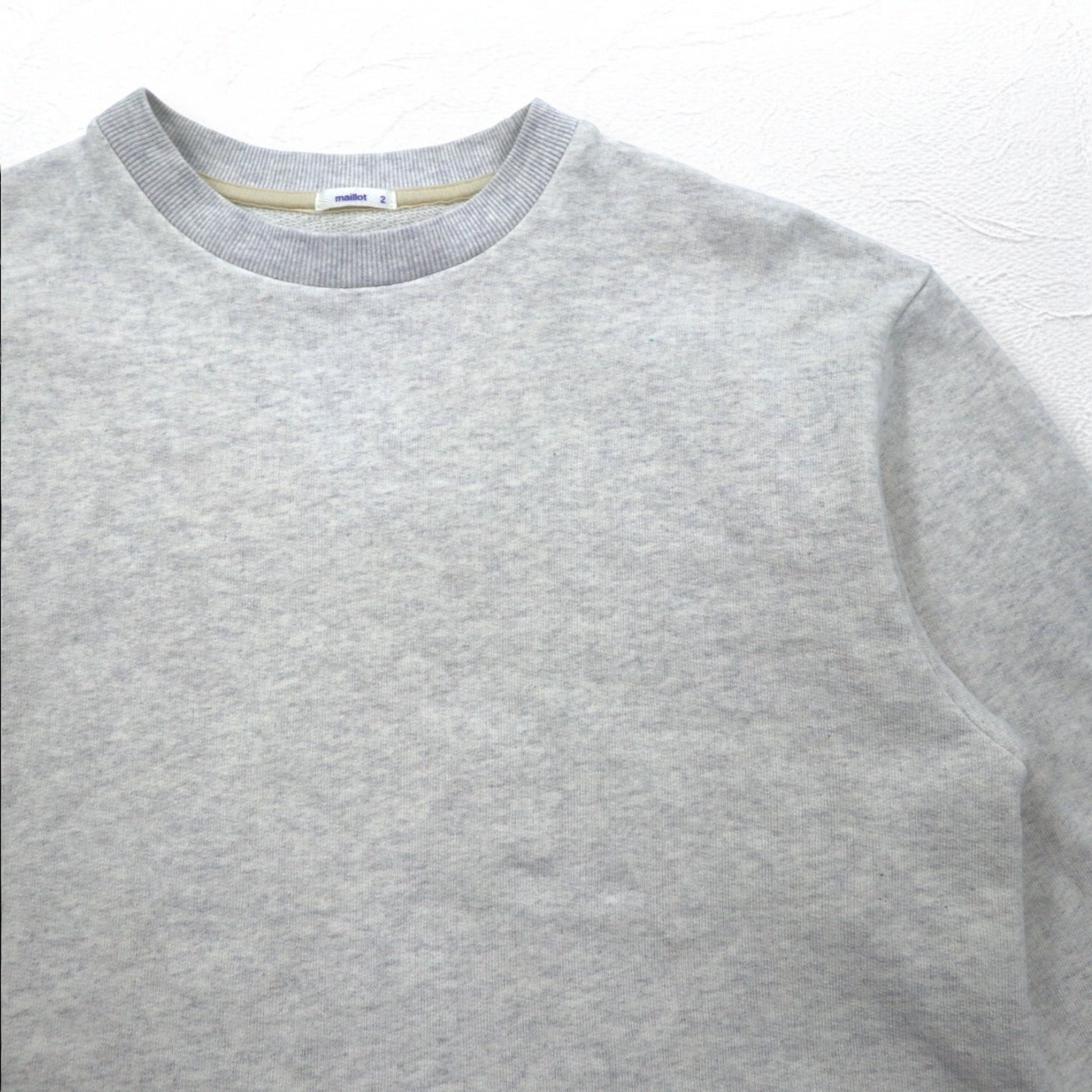 Maglione girocollo American Dry Sweat M grigio, in cotone, prodotto in Giappone