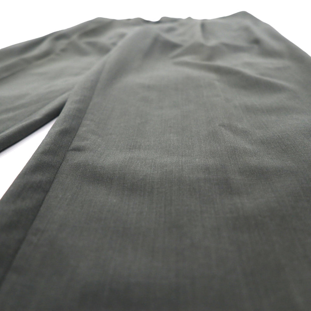 HUGO BOSS 90年代 USA製 タック ワイド スラックス パンツ L グレー ウール プリーツ