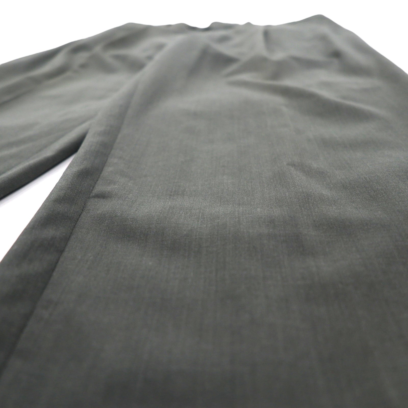 HUGO BOSS 90年代 USA製 タック ワイド スラックス パンツ L グレー ウール プリーツ
