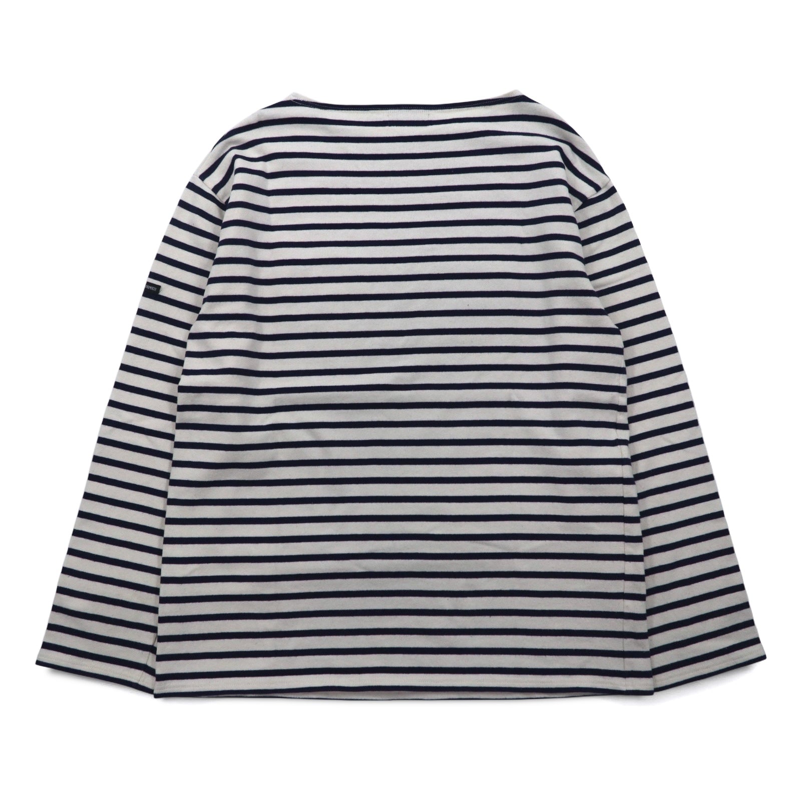 SAINT JAMES L'ATELIER Maglia basca girocollo Made in France L Bianco Blu Marino a righe