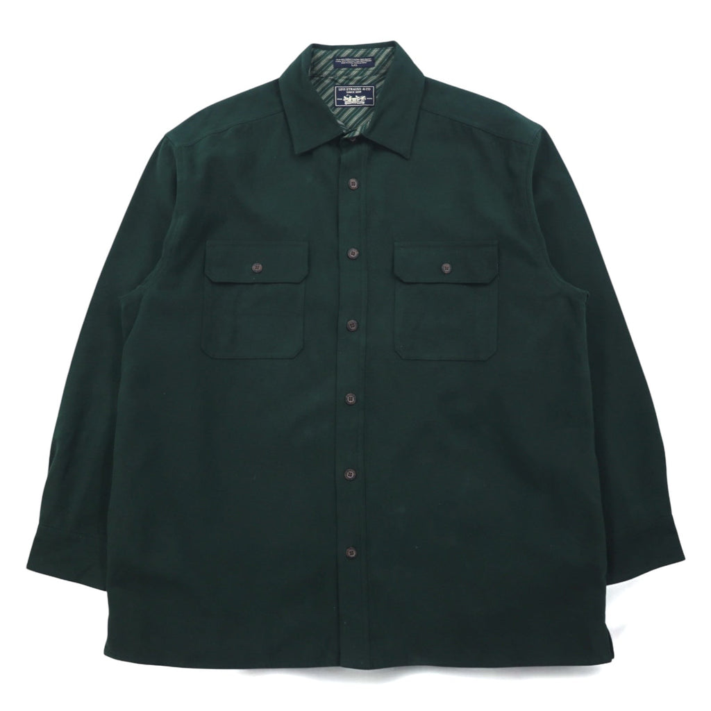 Levi's モールスキン ワークシャツ ジャケット L モスグリーン コットン