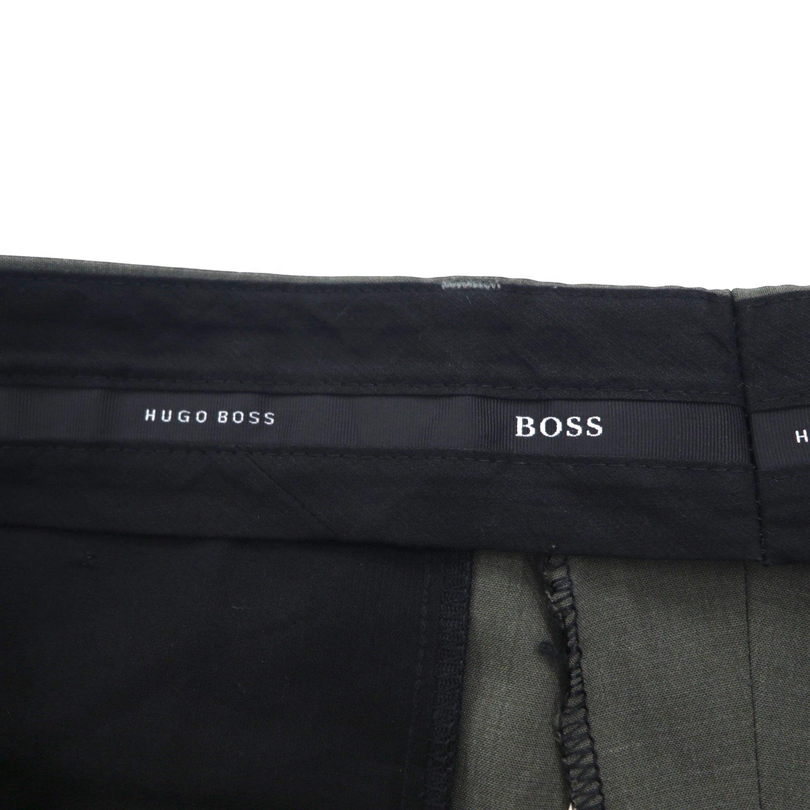 HUGO BOSS 90年代 USA製 タック ワイド スラックス パンツ L グレー ウール プリーツ