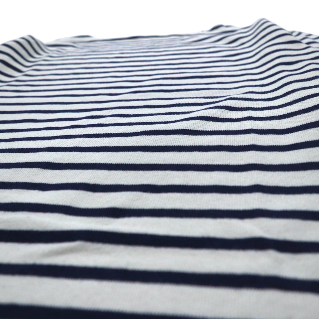 SAINT JAMES L'ATELIER Maglia basca girocollo Made in France L Bianco Blu Marino a righe